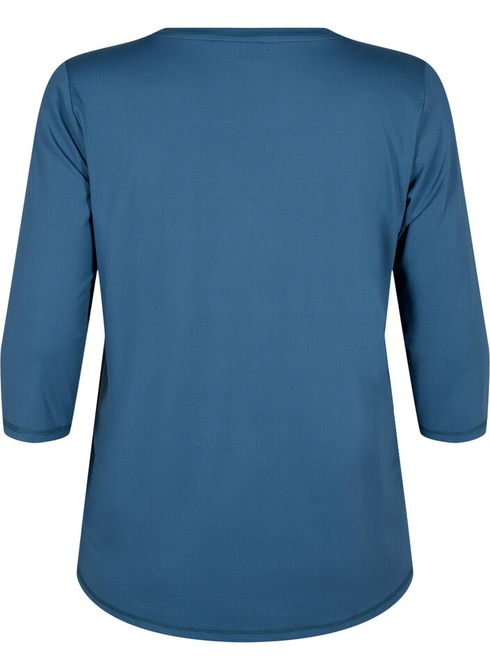 Training blouse met 3/4 mouwen, Blauw, Packshot image number 1