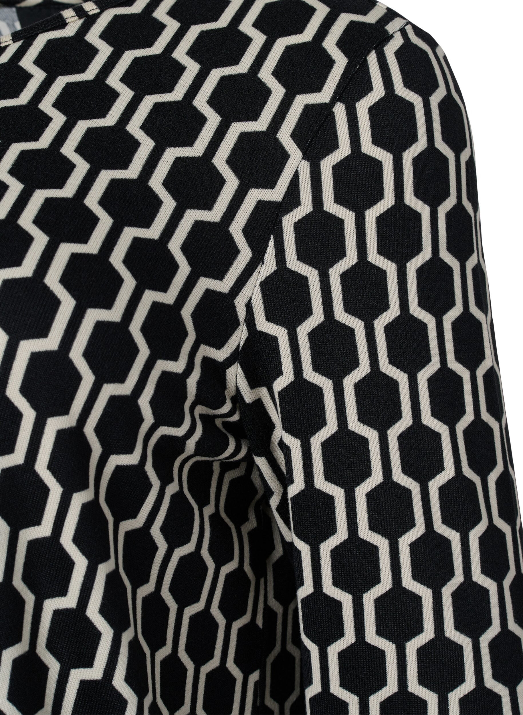 Zizzi  Blouse &agrave; motifs avec manches longues, Birch W. Graphic, Packshot image number 2
