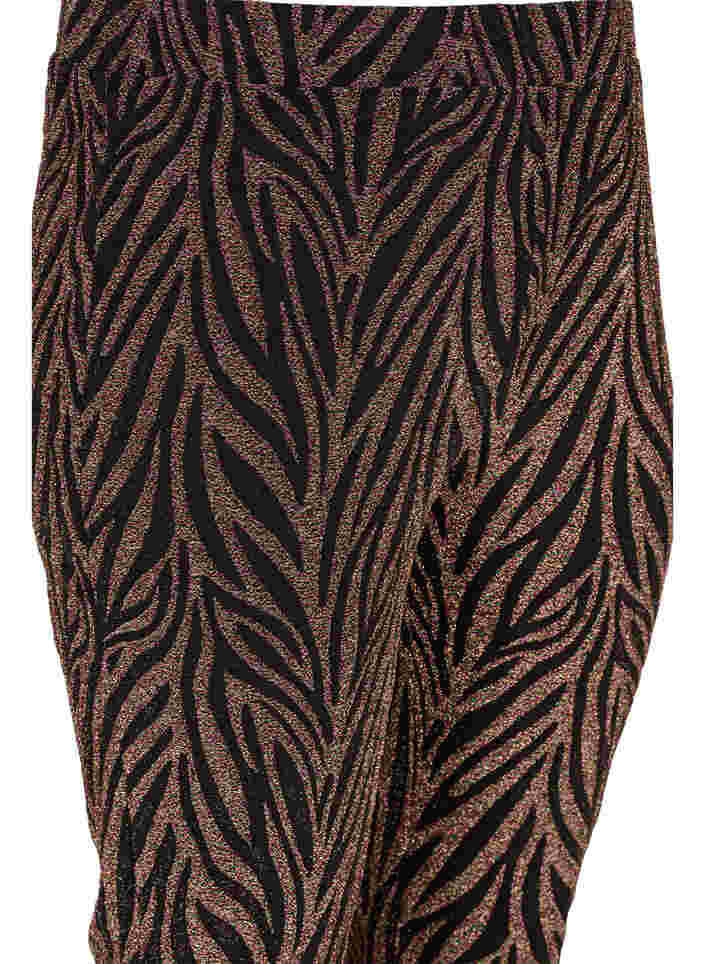 Gedessineerde broek met glitter, Black Lurex AOP, Packshot image number 2