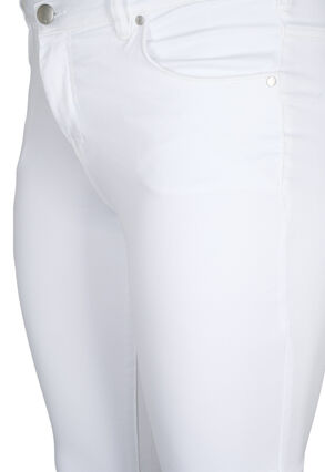 Jeans Emily Slim fit à taille régulière, White, Packshot image number 2