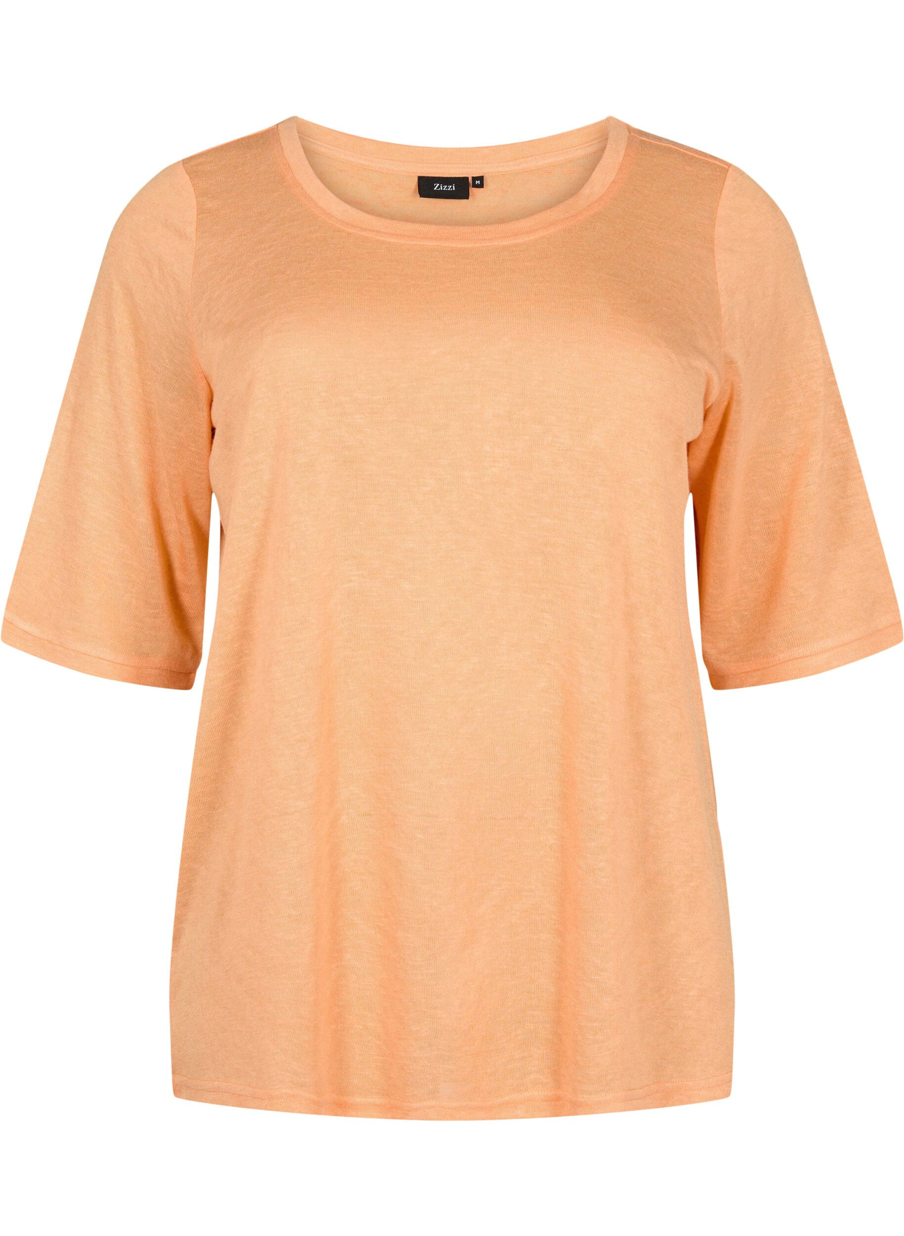 Zizzi Blouse &agrave; manches 3/4, Mock Orange, Packshot image number 0