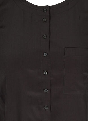 Chemise à manches courtes à encolure ronde, Black, Packshot image number 2