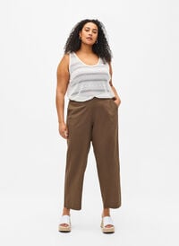 Pantalon ample en lin et coton mélangés, Cub, Model