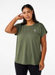 T-shirt de sport uni, Vert, Model image number 0