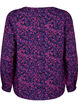 FLASH - Blouse met lange mouwen en print, Pink Blue AOP, Packshot image number 1