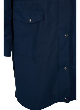 Parka jas met capuchon en zakken, Navy Blazer, Packshot image number 3