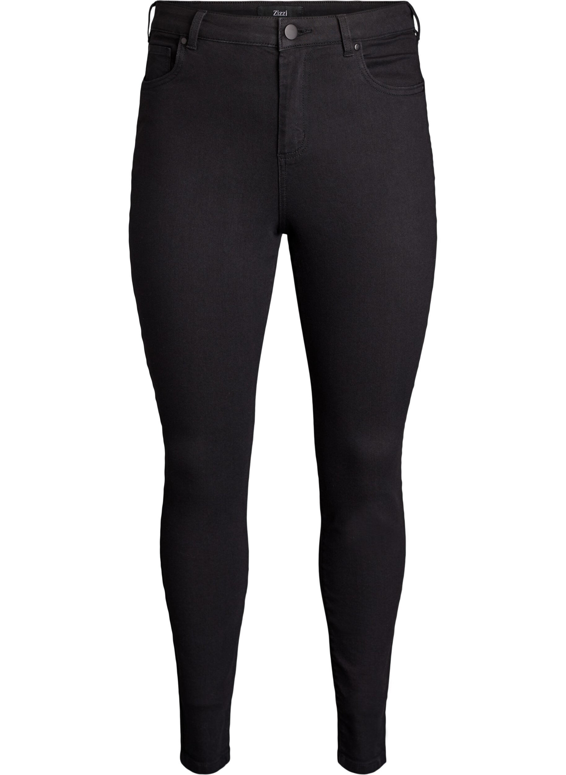 Zizzi Jean Amy taille haute coupe super slim, Noir, Packshot image number 0