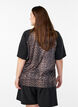Workout T-shirt met raglanmouwen en luipaardprint, Bruin, Model image number 2