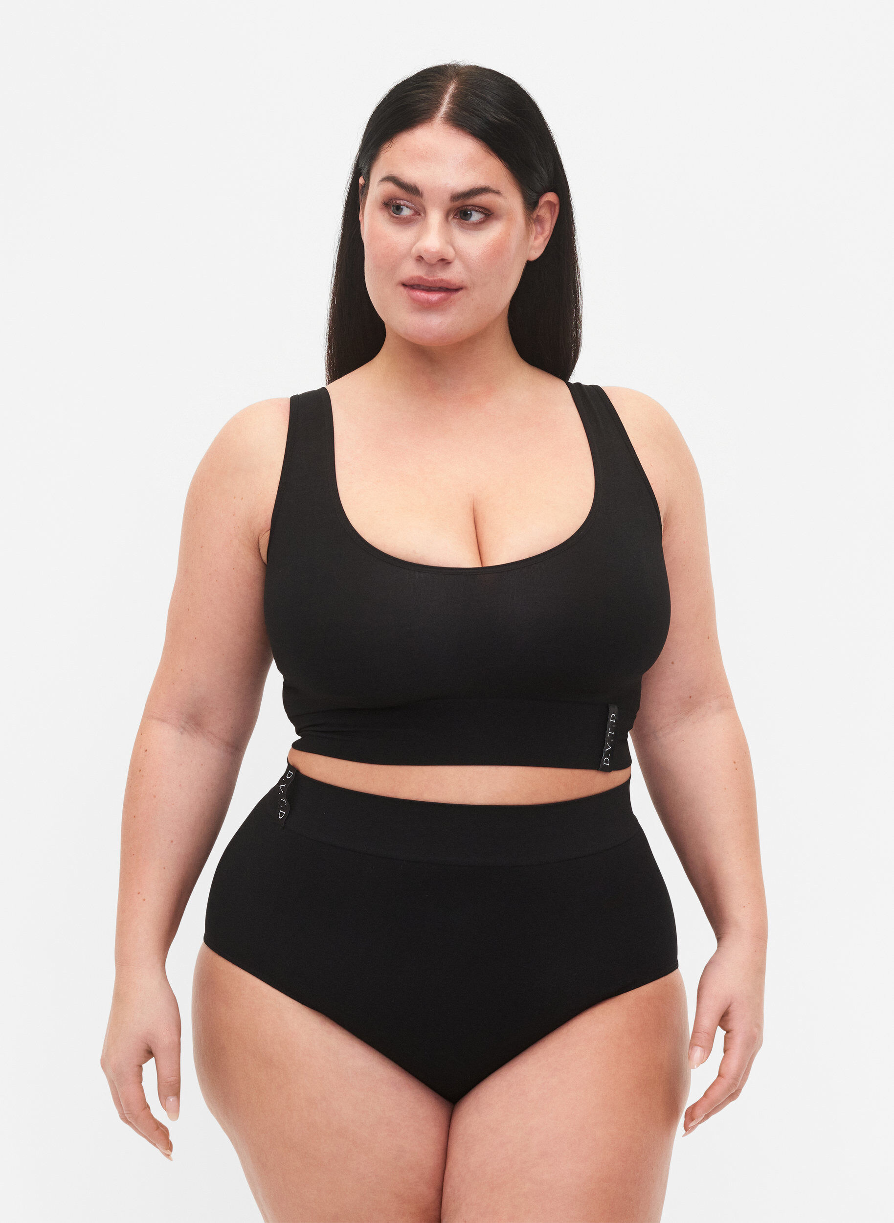 Zizzi Culotte sans coutures, Black, Model image number 0