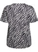 FLASH - T-shirt à imprimé zébré, Noir, Packshot image number 1