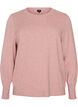 Blouse en maille avec un col rond, Rose, Packshot image number 0