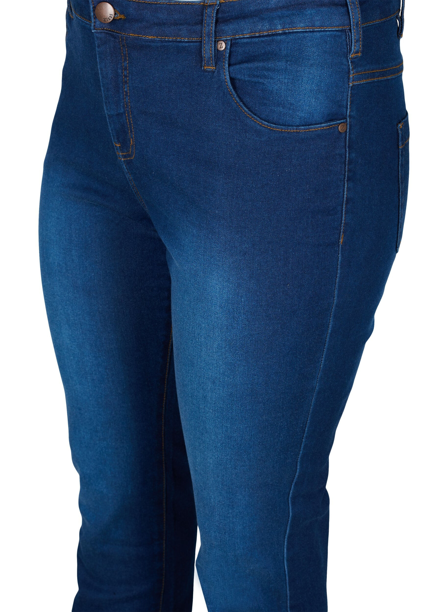 ZizziSlim fit Emily jeans met normale taille, Blauw, Packshot image number 2