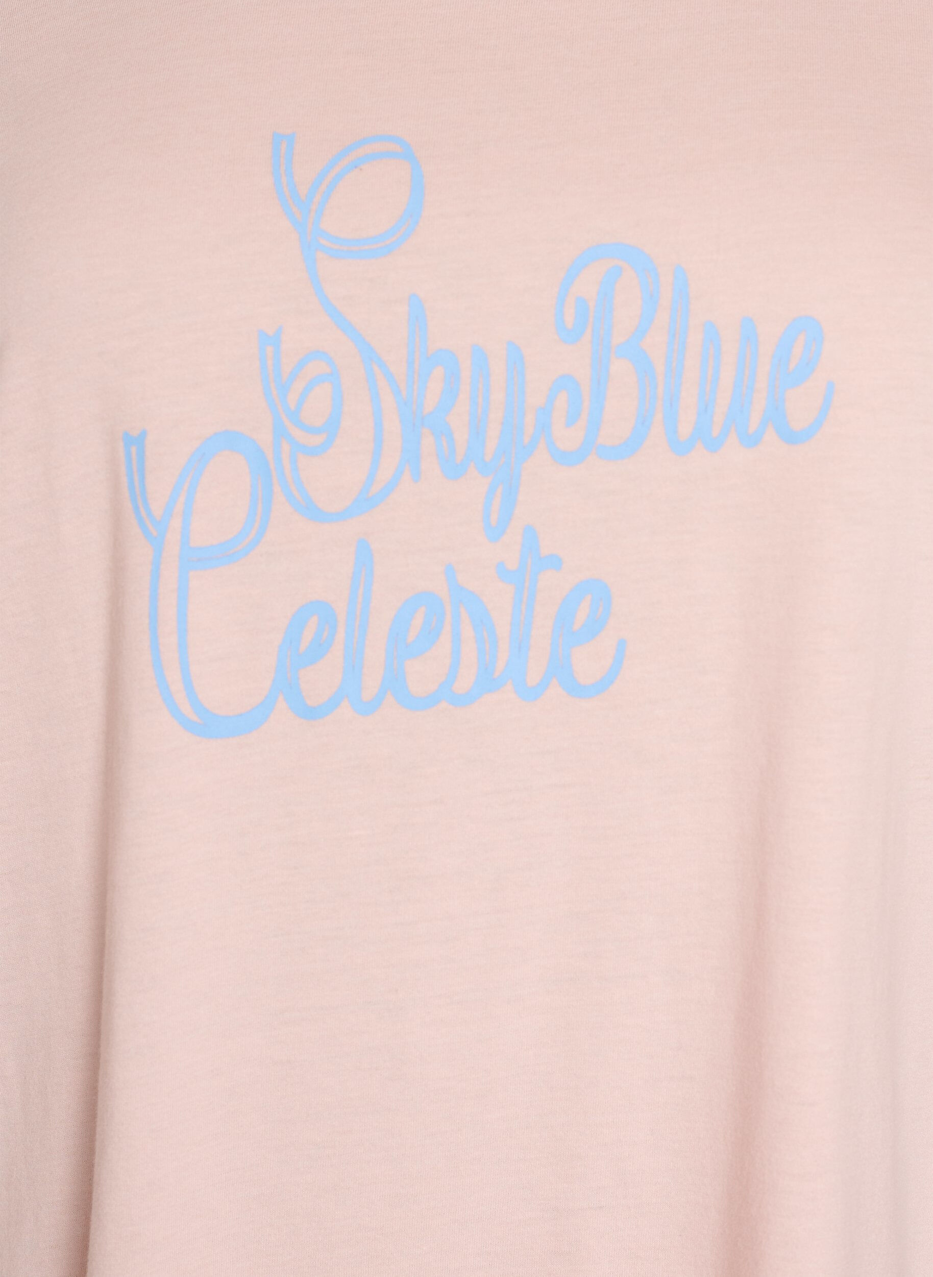 Zizzi T-shirt imprim&eacute;, Rose poudr&eacute;e, Packshot image number 2