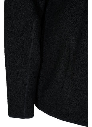 Korte teddy jas met zakken, Black Beauty, Packshot image number 3