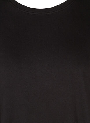 Effen sweatjurk met lange mouwen, Black, Packshot image number 2