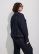 Klassiek denimjack met contrasterend stiksel, Blauw, Model image number 2