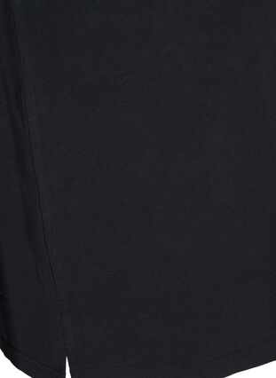 T-shirt en coton à paillettes, Black w Excla, Packshot image number 3