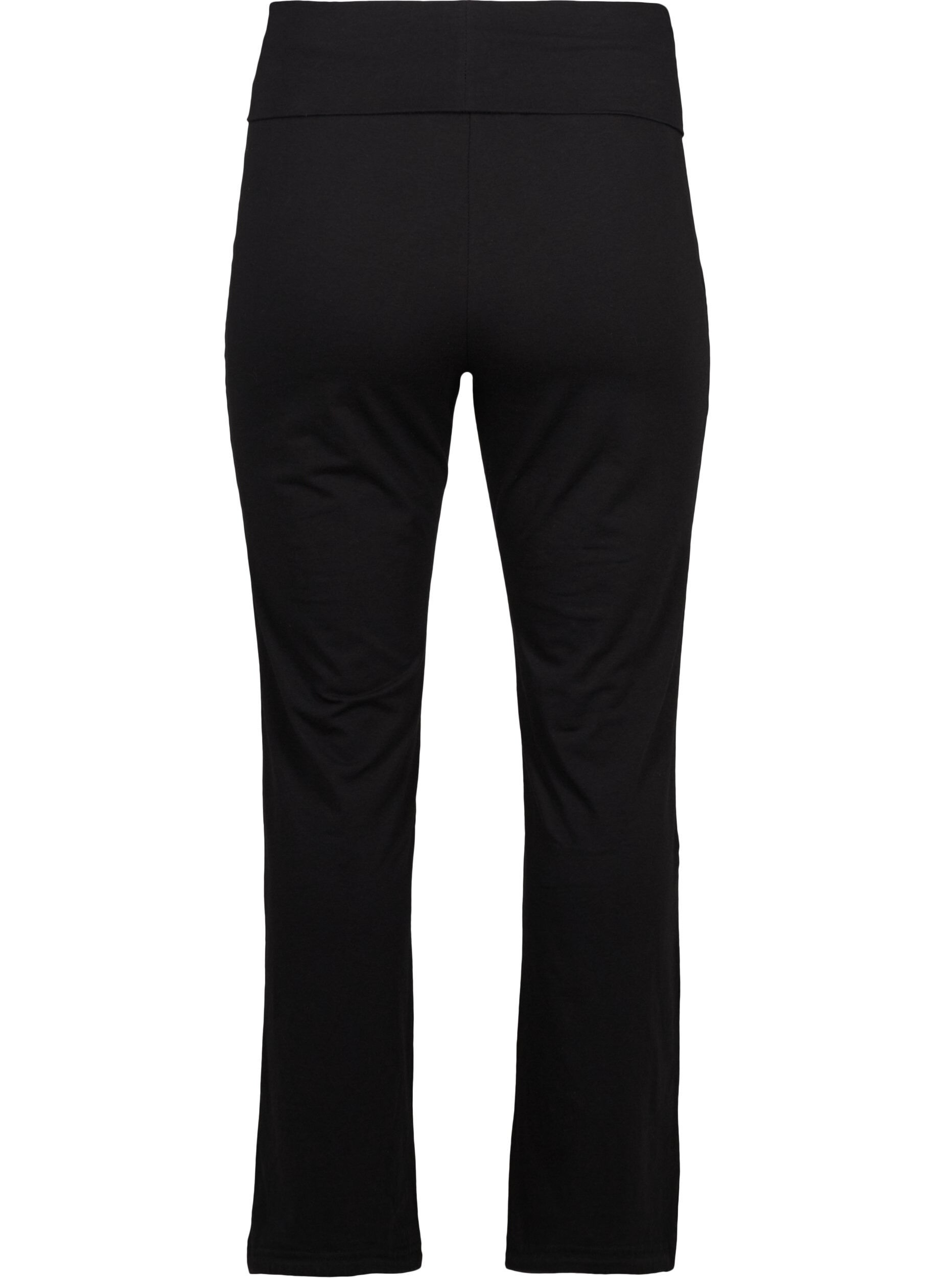 Zizzi Pantalon de sport en coton, Noir, Packshot image number 1