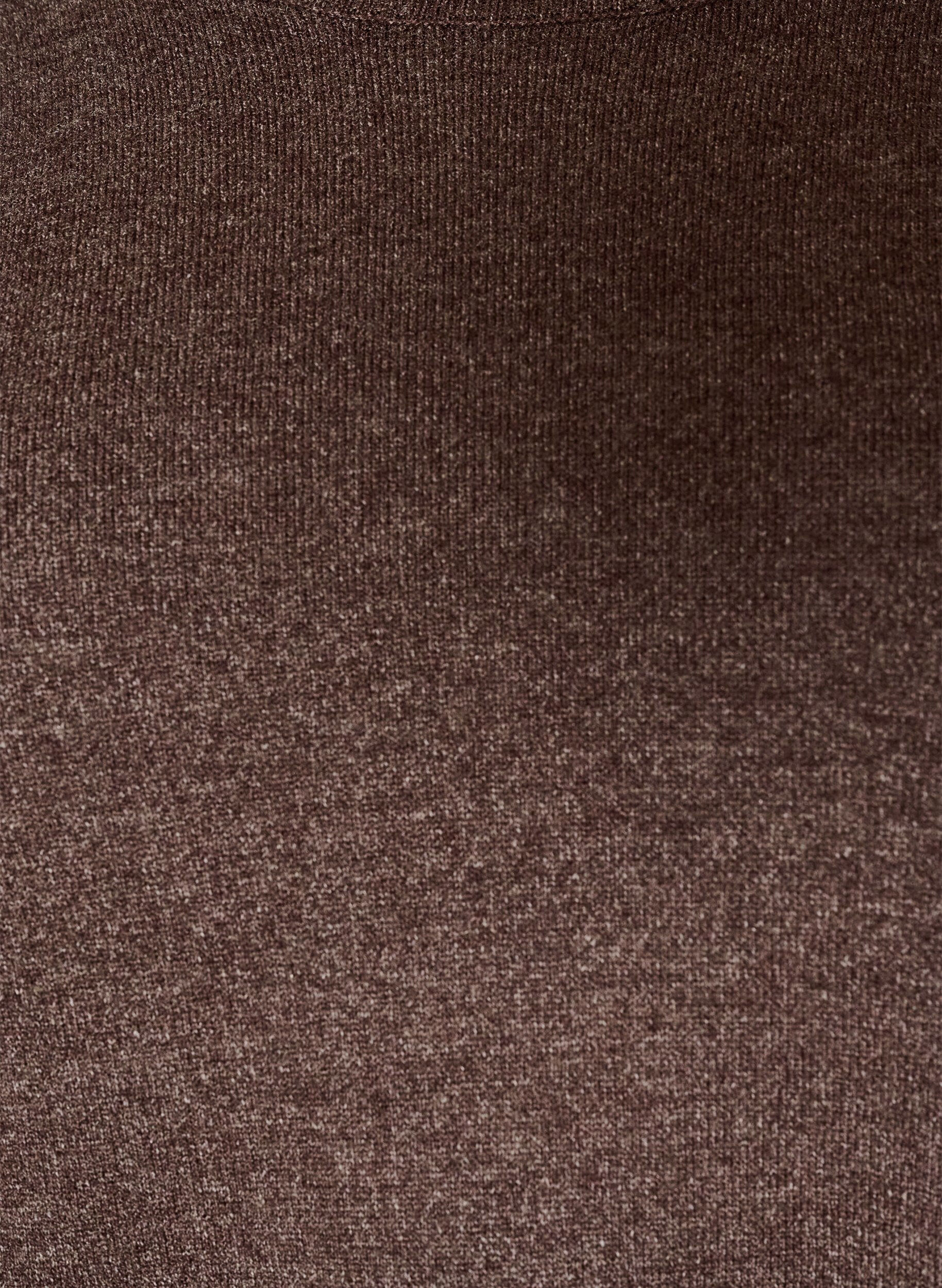 ZizziBlouse en maille avec un col rond, Marron, Packshot image number 2