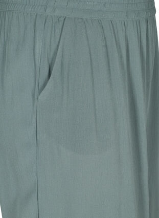Losse culotte broek in viscose, Balsam Green, Packshot image number 2