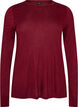 Blouse met lange mouwen van wol en viscose, Rood, Packshot image number 0