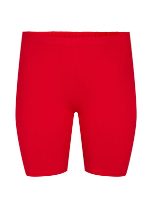Short cycliste de base de couleur unie, Tango Red, Packshot image number 0
