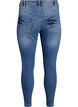 Gecropte Amy jeans met ritssluiting details, Blauw, Packshot image number 1