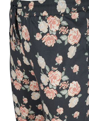 Katoenen pyjama broek met bloemenprint, Blue Flower AOP, Packshot image number 2