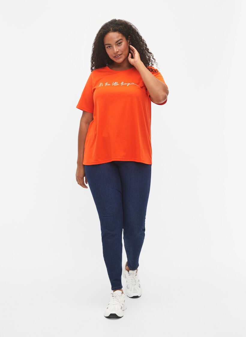 FLASH - T-shirt avec motif, Orange.com, Model image number 2