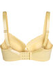 Soutien-gorge rembourr&eacute; avec dentelle et texture dobby, Jaune clair, Packshot image number 1