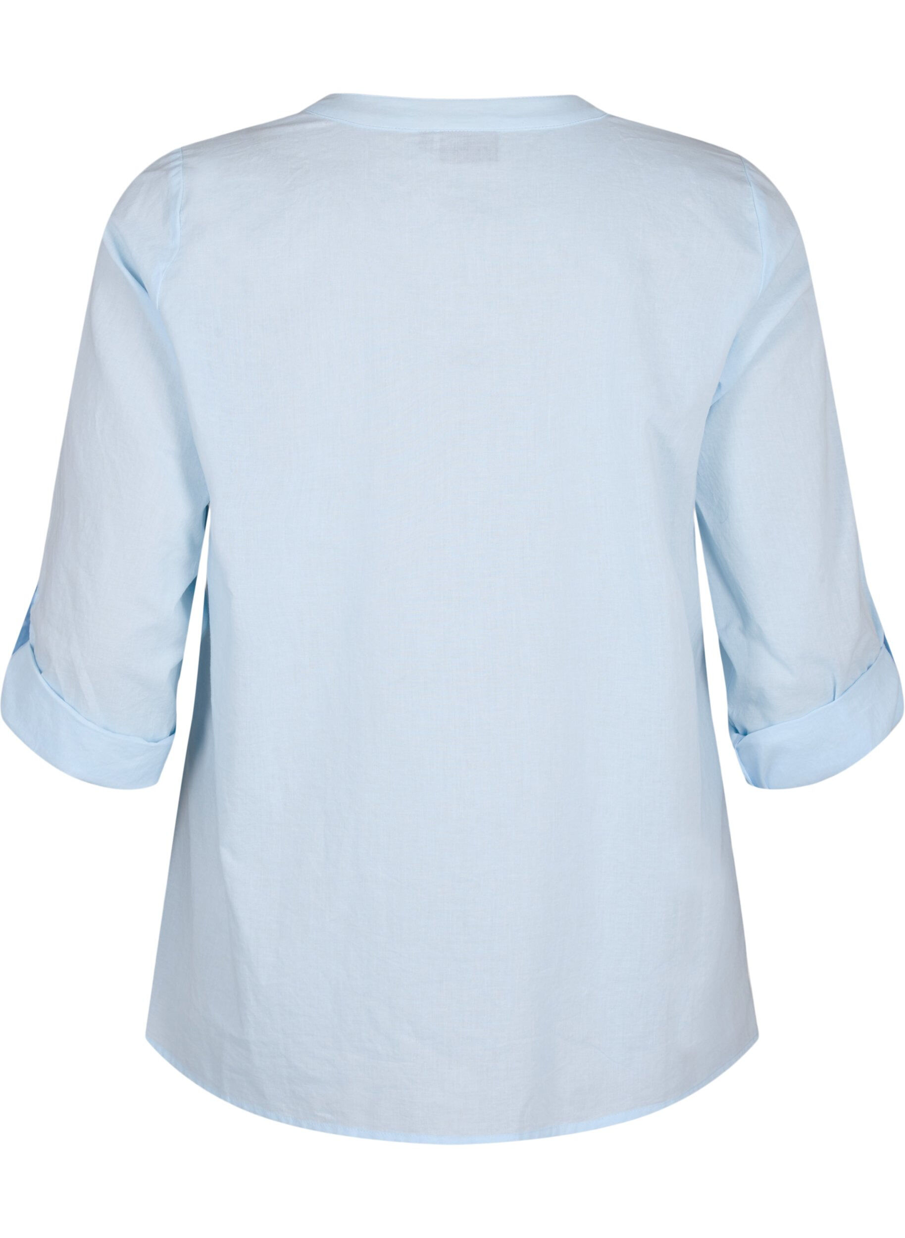 ZizziFLASH - Shirt met gehaakt detail, Cashmere Blue, Packshot image number 1
