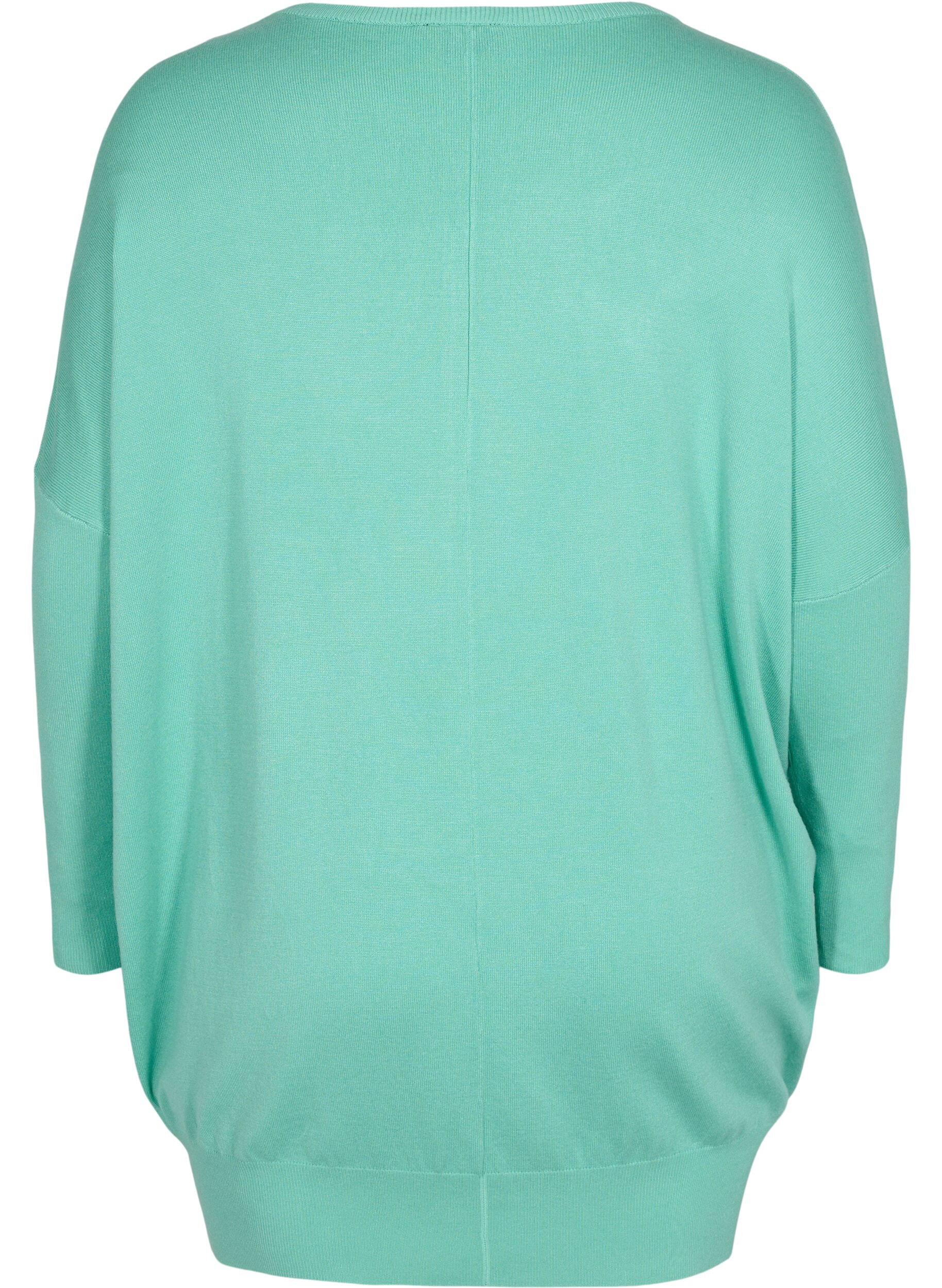 Zizzi Pull-over, Dusty Jade Green, Packshot image number 1