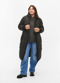 Longue veste polaire d'hiver, Black, Model