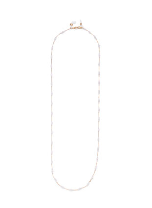 Chaîne multifonction couleur or avec perles, Gold, Packshot image number 2