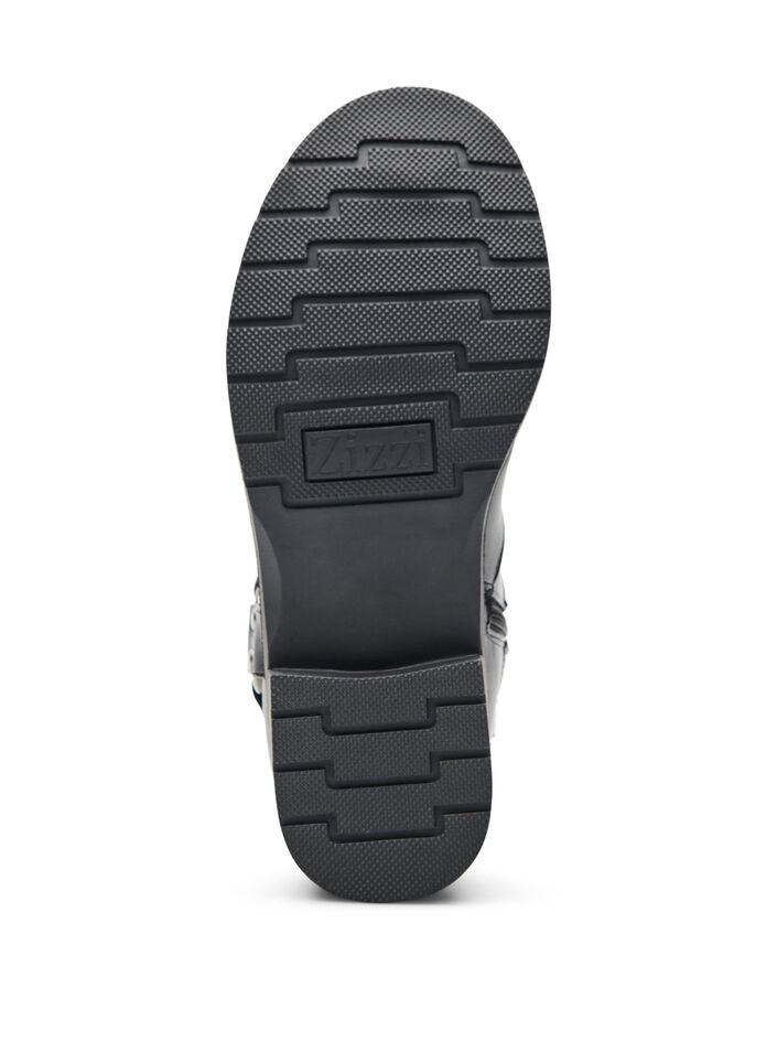 Korte bikerlaars, Zwart, Packshot image number 4