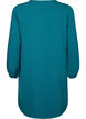 Jurk met lange mouwen en V-hals, Deep Teal, Packshot image number 1