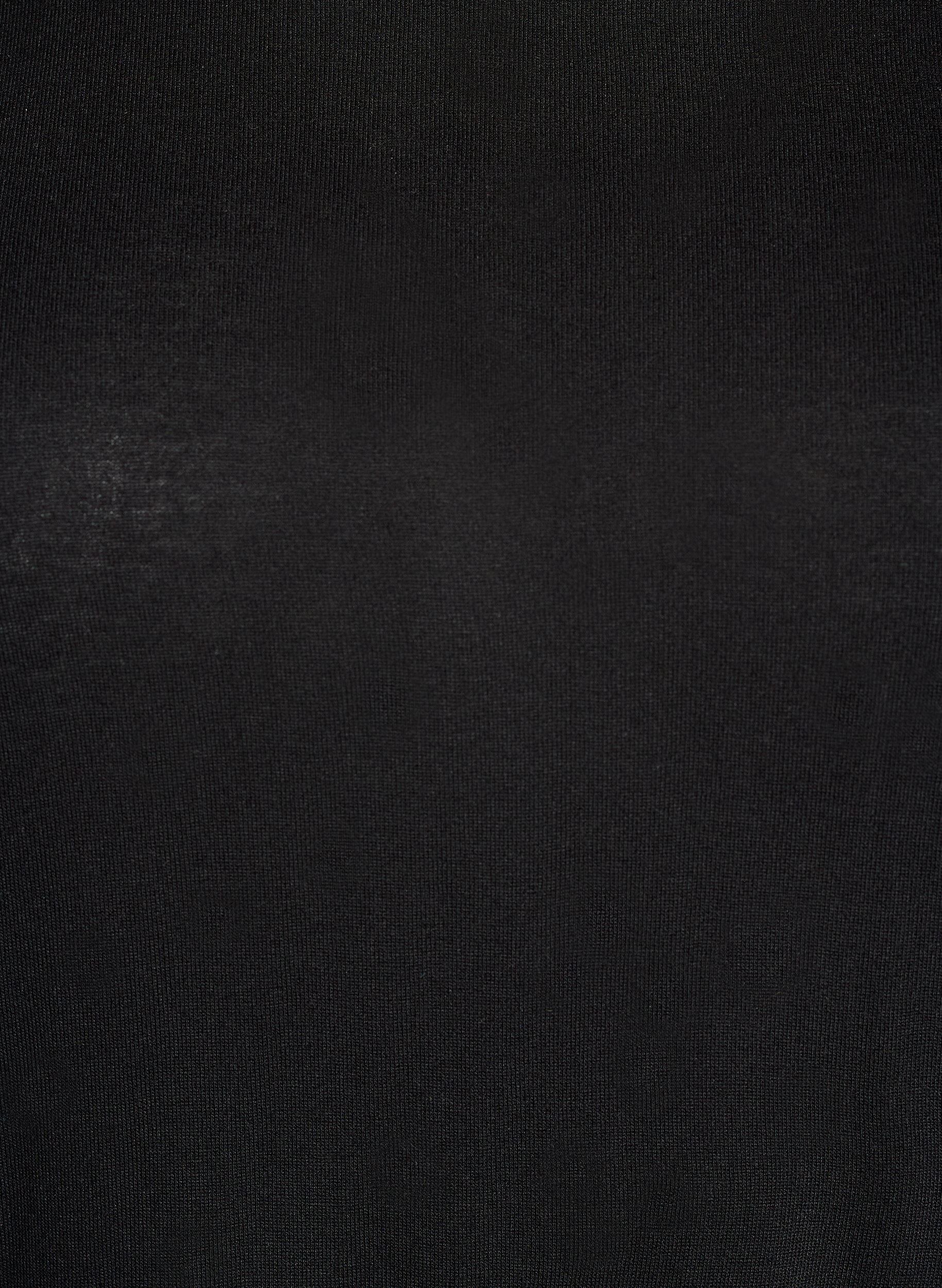 Zizzi Chemisier &agrave; manches longues en laine et viscose, Noir, Packshot image number 2