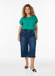 T-shirt met korte mouwen van katoenmix, Groen, Model image number 1