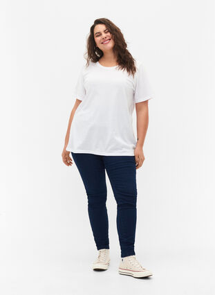 FLASH - 2-pack t-shirts à col rond, White/Black, Model image number 2