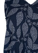 Bedrukte top met v-hals, Navy B. w. Dot Leaf, Packshot image number 2