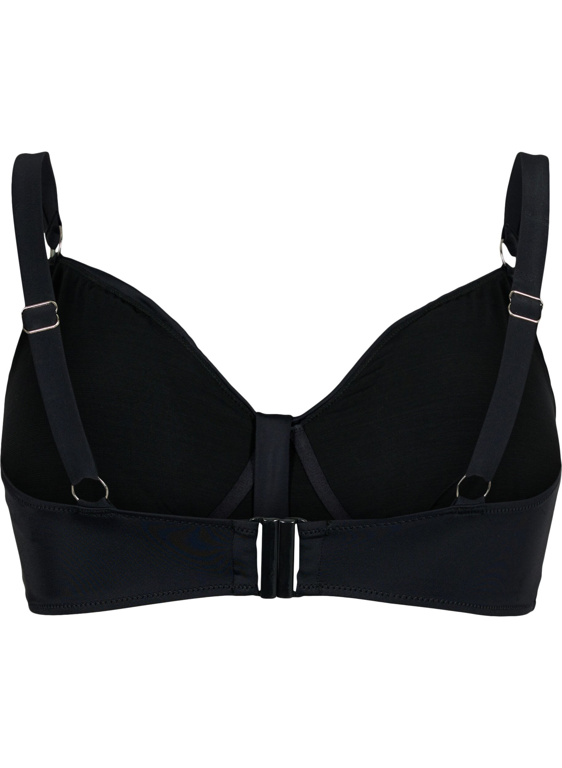 ZizziSoutien-gorge de bikini &agrave; armatures avec drap&eacute;, Noir, Packshot image number 1