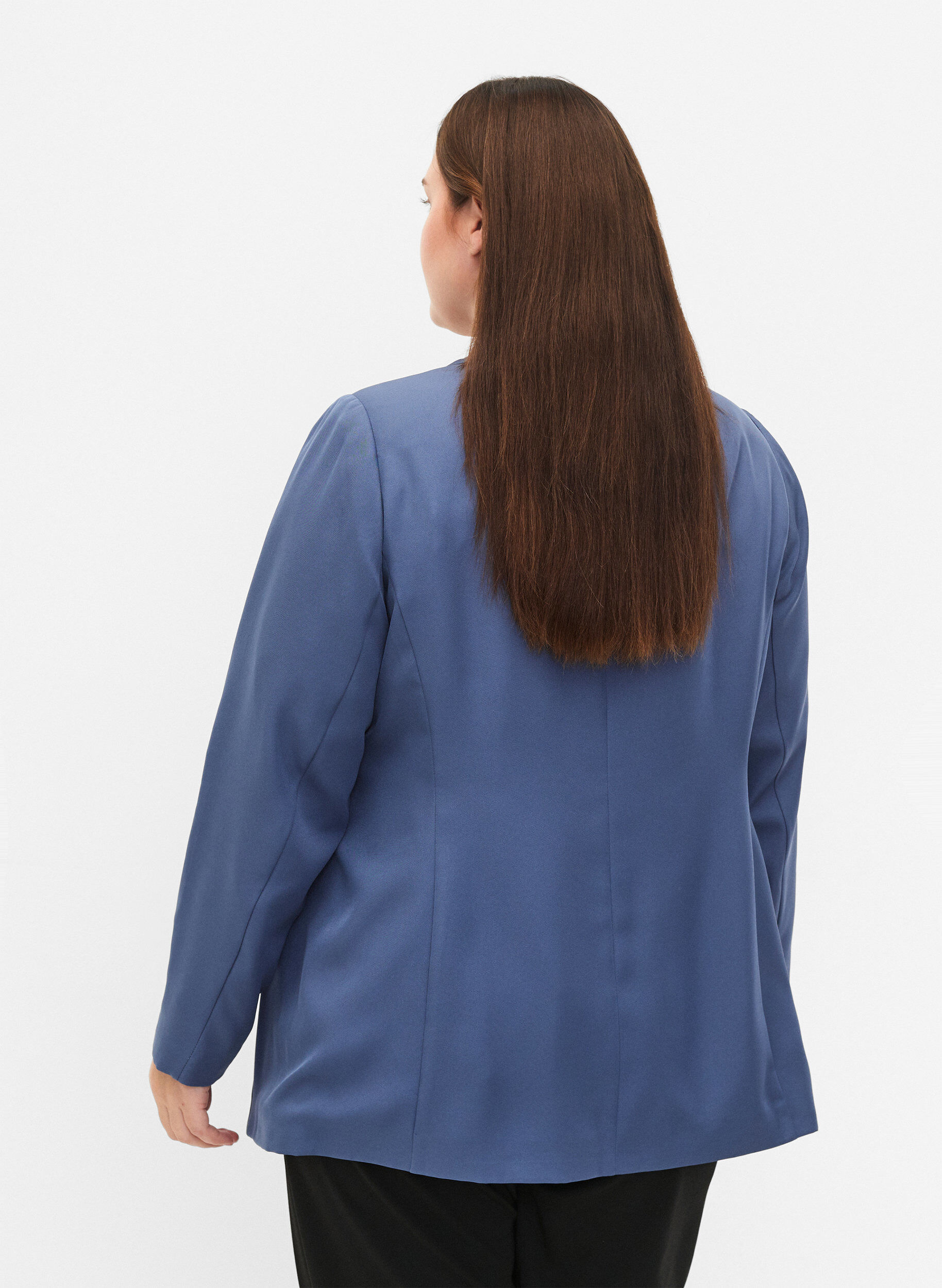 Zizzi FLASH - Blazer simple avec bouton, Bleu, Model image number 2