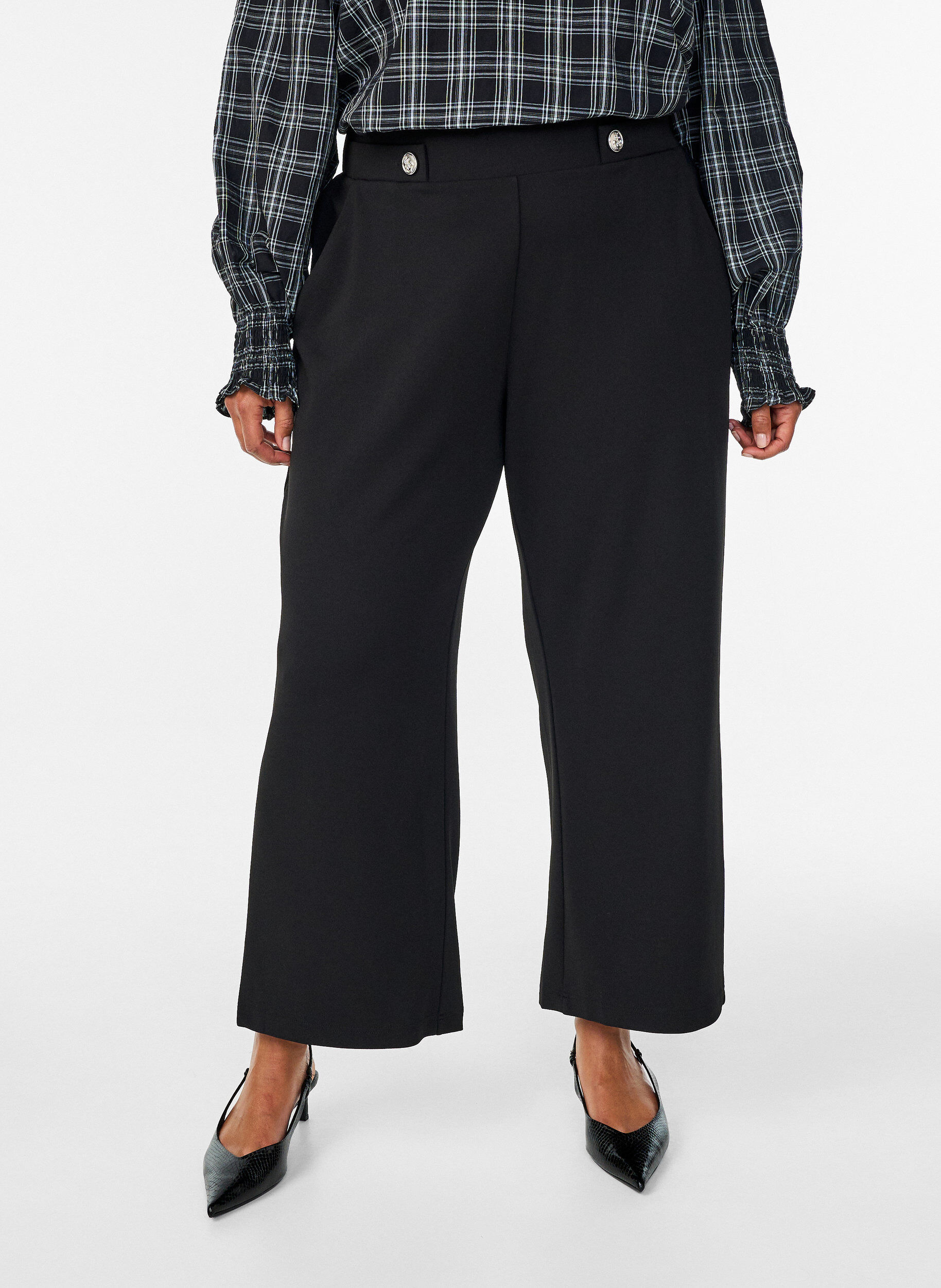 ZizziPantalon ample avec poches, Noir, Model image number 2