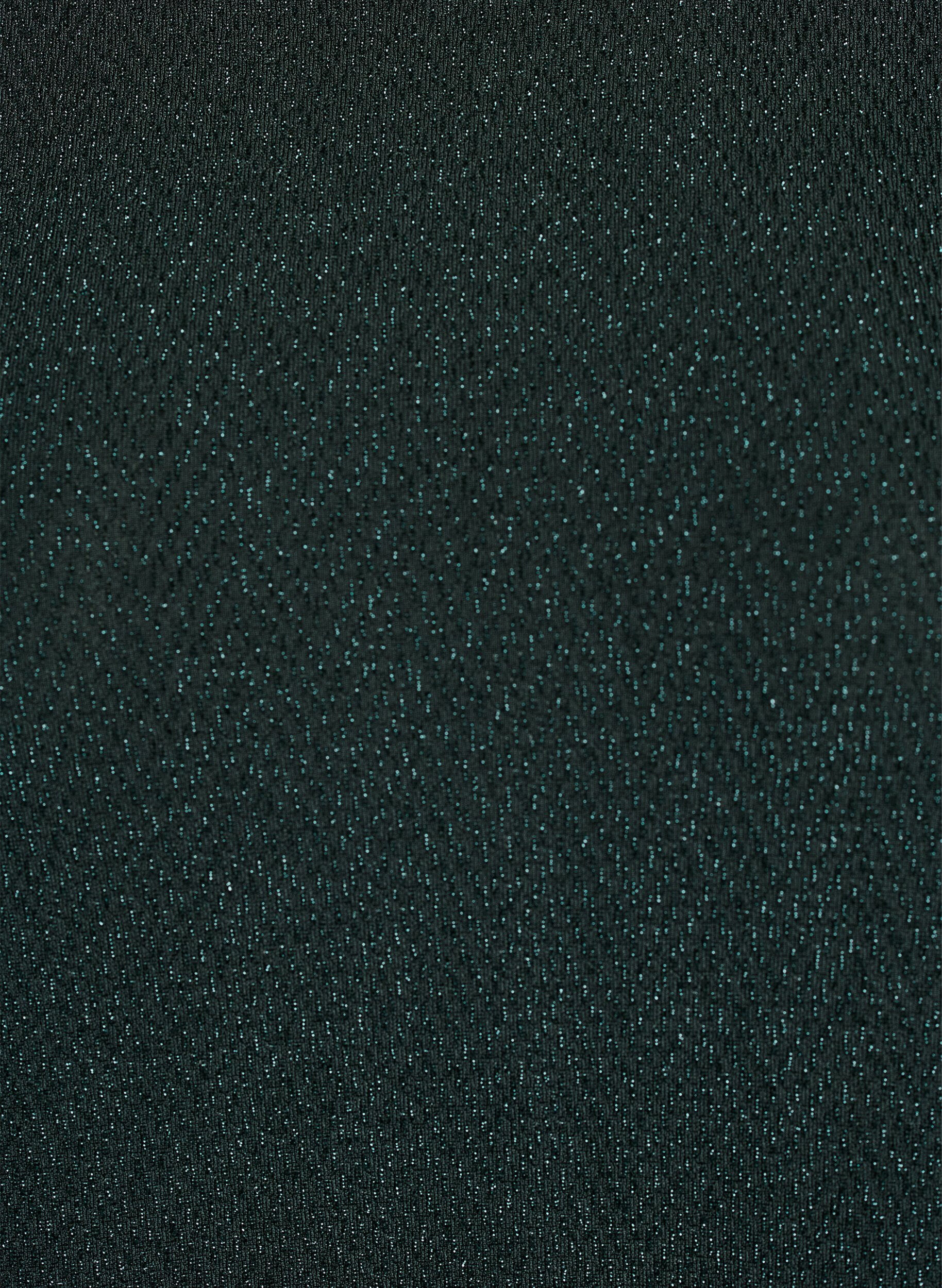 ZizziBlouse met glitterpatroon en 3/4 mouwen, Groen, Packshot image number 2