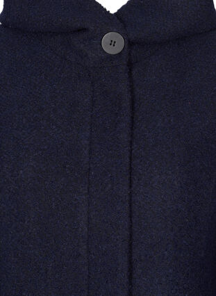 Long manteau en laine, Night Sky Mel., Packshot image number 2