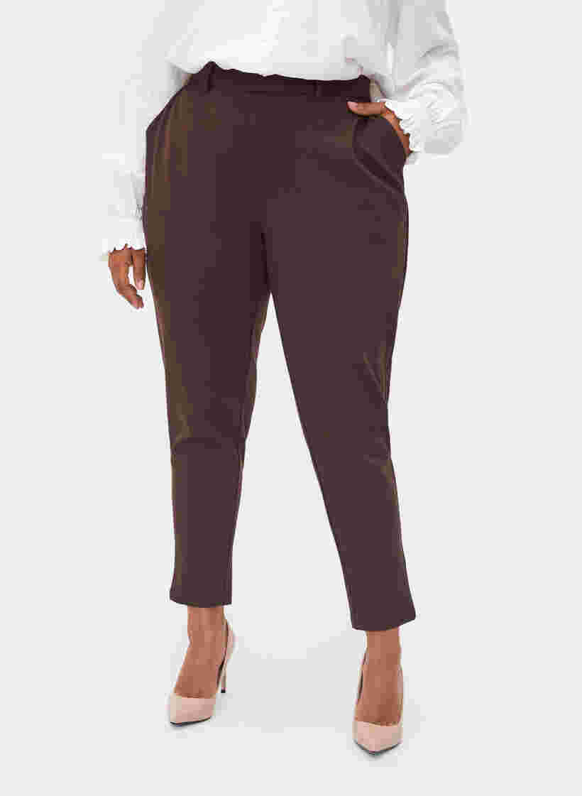 Pantalon court avec poches et  cordon de serrage réglable, Coffee Bean, Model image number 3