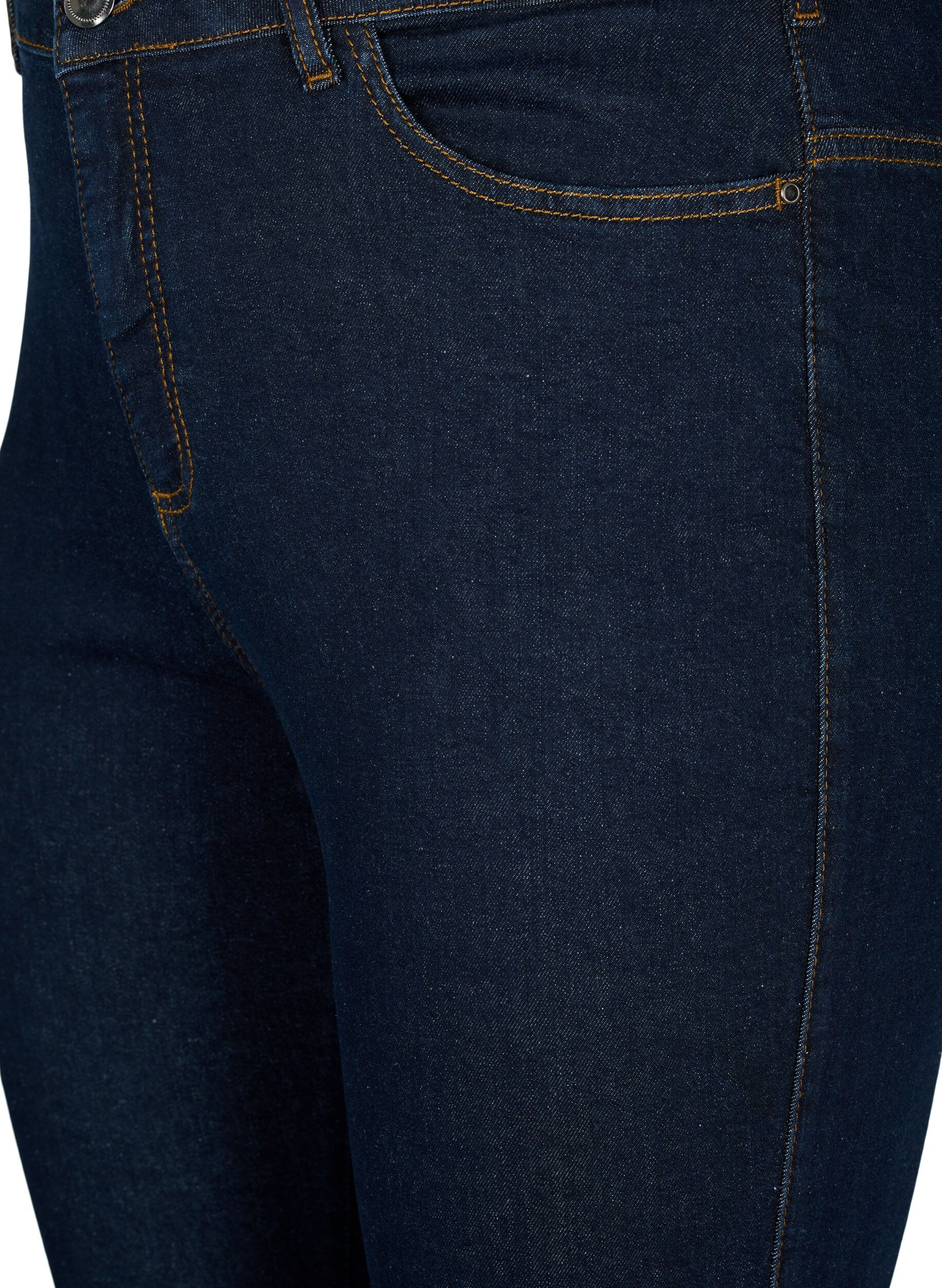 Zizzi Jeans bootcut Ellen &agrave; taille haute, Bleu, Packshot image number 2