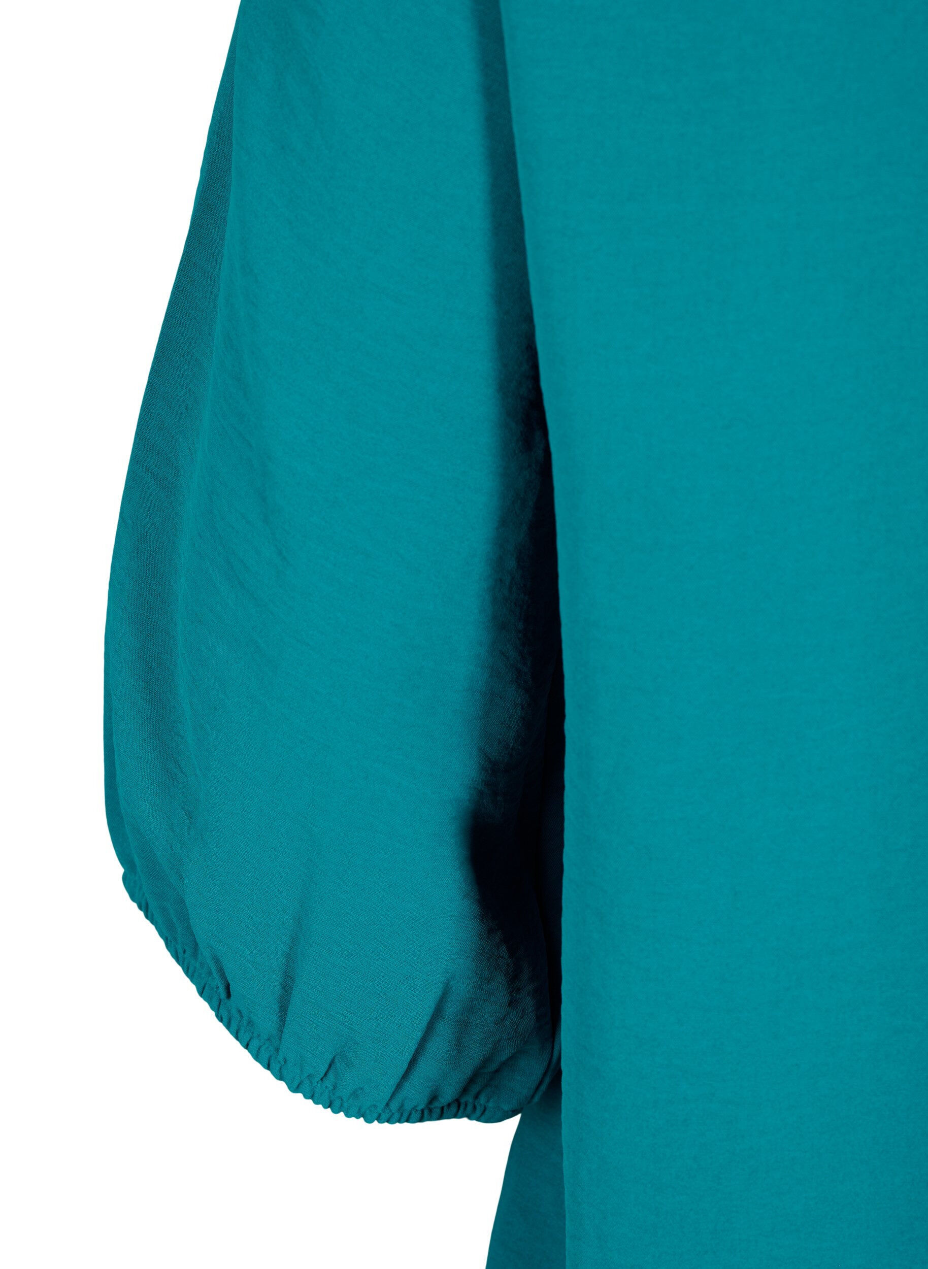ZizziBlouse met smok en 3/4 mouwen, Deep Lake, Packshot image number 3