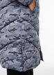 Doudoune longue camouflage, Gris anthracite, Model image number 4