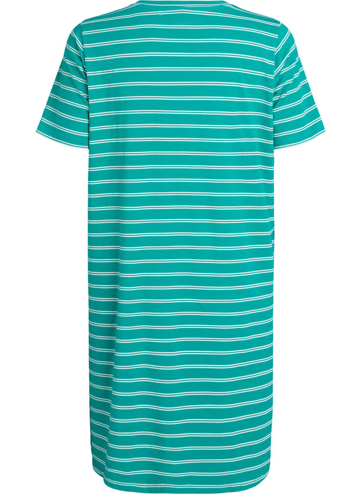 Katoenen jurk met twistdetail, Groen, Packshot image number 1